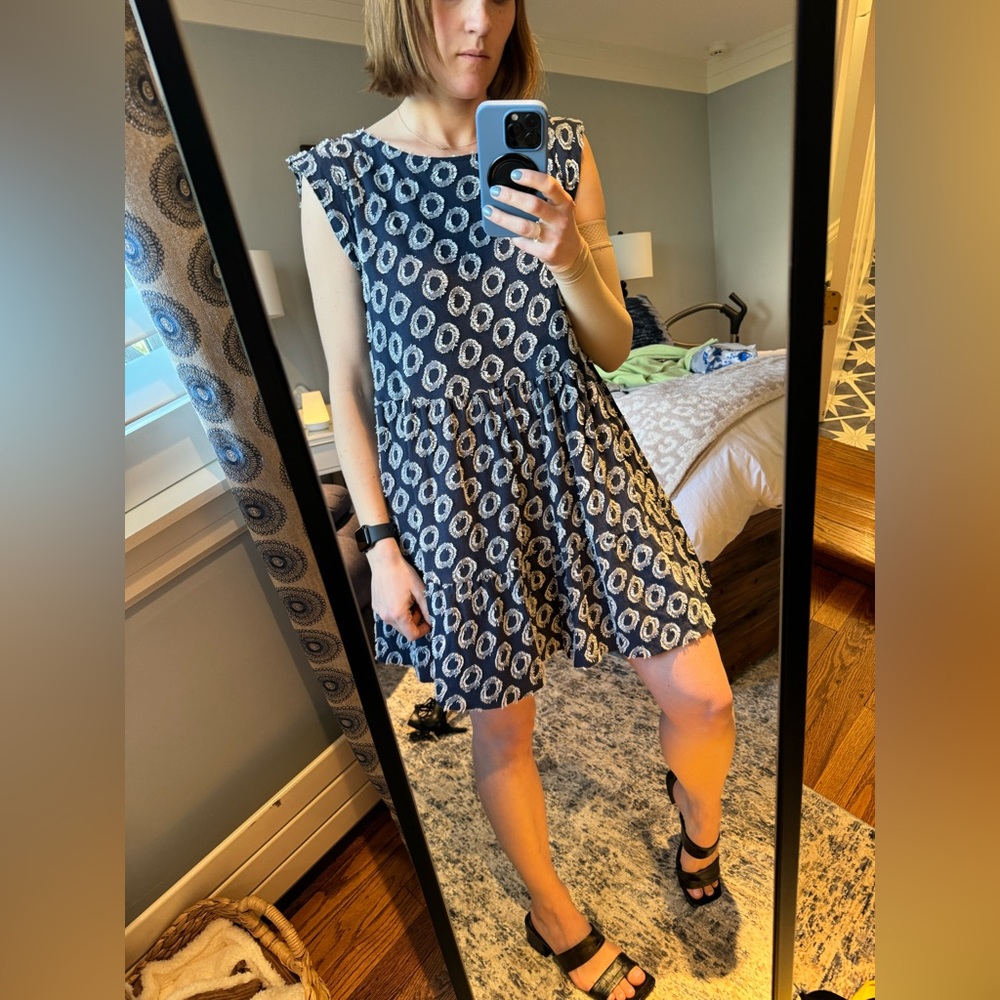 Maeve Anthro chambray Mini Dress